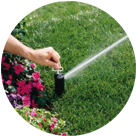 irrigation service sprinklers mid-season